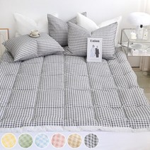 와플체크 시어서커 여름 요토퍼 6colors, 하늘블루