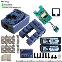 마키타배터리 Makita-BL1860 배터리 케이스 18V 10 셀 18650 DIY BL1840 BL1850 셸 박스 BMS PCB 보드 충전 보호 LED 디지털, [03] 25pcs