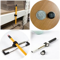 마그넷틱 자석 방식 볼펜 연필 홀더1P 냉장고 자석칠판 화이트보드용 붙이는 필기구 홀더, luc∃○상품선택▲』 ky