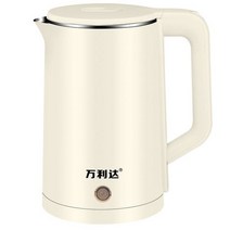 티포트 유리주전자 1.8L 전기 주전자 차 자동 전원 차단 보호 물 보일러 가열 Stainles 빠른 끓는, [02] 라이트 옐로우, [02] EU
