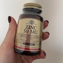 솔가 징크 아연 zinc 50mg 100정 3개월분 비건
