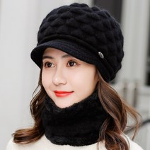 마음까지 따뜻해지는 모자 여성 겨울 플러스 두꺼운 벨벳 중년 따뜻한 귀마개 모자 바늘 모자 토끼 모피 모자 울 모자 여성 겨울 모자38413