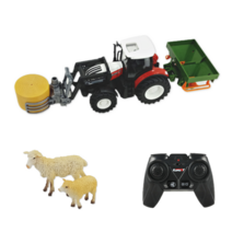 rc 트랙터 농부 자동차 원격 제어 자동차 2.4ghz 124 2wd 트럭 건설 을위한 농업 라디오 제어 차량 장난감, 6685 3r, 협력사