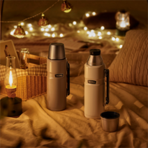 THERMOS 써모스 ROB-001K 트래블 킹 컵타입 보온보냉병, 스테인레스(S), 1200ml