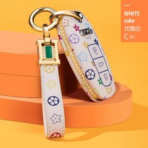 가죽 여성 가방 아우디에 적용 A6L 키홀더 A3 Q5L 큐빅상감 Q2L 껍데기 Q3 가볍게 사치한 A5 2897454901, C타입 -우아한 화이트 _큐빅상감 H