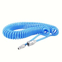 에어릴호스 고압 콤프레샤 카플러 에어 코일 호스 10x5.0M, 단품, 1개