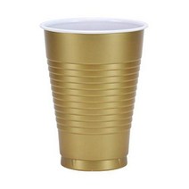 Party Dimensions 82932 Coex Cups 12 oz Gold, 1