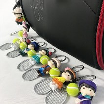 테니스 열쇠고리 8개 세트 선물 키홀더 나달 페더러, 1세트