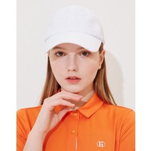 22SS [PREMIUM TEXTURE]화이트 물결 조직 심플캡 HWHE2E311WT, 056