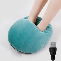 충전식핫팩 USB 핸드워머 미니 손난로5V/2 US 전기 플러시 발 온열 패드 솔리드 컬러 겨울용 신발 워머, 01 green