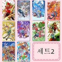 Digimon디지몬 굿즈 카드 스티커 10장 수하물 노트북 장식 다이아몬드 씰티커 디지몬 아구몬 파닥몬 테리어몬 포토 16종세트, 02