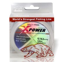 오쿠마 엑스파워 카본라인 100m 루어낚시줄 카본목줄, 1.5호 7.22LB-410788