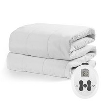 Sunbeam 수직 퀼팅 열 매트리스 패드, Vertical Quilted_Queen