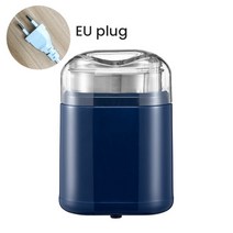 Mini Electric Coffee Grinder Powerful Cafe Grass Nuts Herbs Grains Pepper Tobacco Spice Flour Mill B, 04 EU Blue