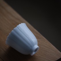 중국 전통 차 세트 백자 찻잔 일본 수제 도자기 선, 꽃잔