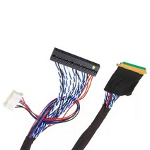 LVDS 스크린 케이블 I-PEX 20453-040T-11 40Pin 1CH-6BIT 단일 6 8 더블 10.1-18.4 인치, 05 Double 6-250MM
