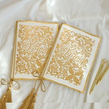 혼인서약서 케이스 축사 카드 주례없는결혼식 결혼서약서 골든카드, 골든카드1P세트