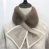 쁘띠 퍼 목도리 머플러 단정한 귀여운 코트 목도리 한복 선물