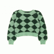 게스 게스 여성 아가일 크랍 스웨터 SUZY YM4S1661