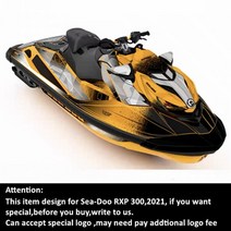 씨두 제트스키 brp sea-doo rxp 3002021용 jaycreer 데칼 스티커 필름, 6