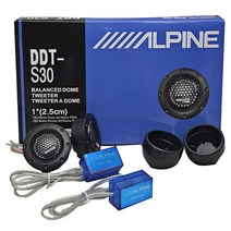 자동차 스피커 튜닝 카오디오 차량용 2x 알파인 ddt-s30 스테레오 음악 소프트 돔, 없음