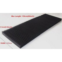 밀링작업대 드릴링머신 작업대 밀링선반 미니 밀링 머신 유연한 보호 플랫 아코디언 벨로우즈 커버 공구, 05 245mm