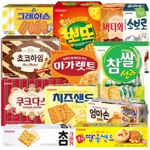 과자 12종 G세트 마가렛트+참쌀선과+버터와플+쿠크다스화이트+엄마손파이+참크래커+소보로+땅콩샌드+치즈샌드+뽀또+초코하임+그레이스, 1세트