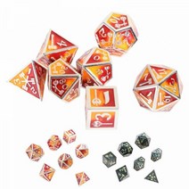 보드게임 14 세 이상 파티용 숫자가 있는 RPG 주사위 금속, Style1