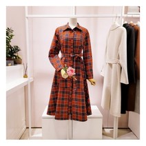 [숲] DB_ 벨티드 체크 원피스 (SXAOP31)