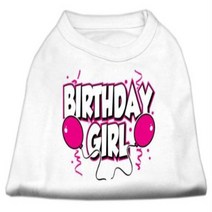 Mirage Pet Products 20-Inch Birthday Girl Screen Print Shirts 3X-Large White, 1