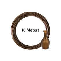 LeoPlas-1.75mm 10 및 20 미터 유연한 소프트 TPU 필라멘트 샘플 3D 프린터 소모품 인쇄 용품 고무 소재, 35 Brown 10m 30g