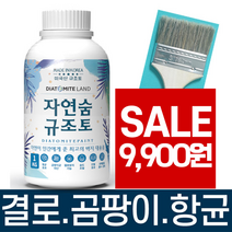 결로방지페인트 자연숨 규조토페인트 1kg 곰팡이방지 벽지 항균 베란다 실내 단열페인트, 시공도구 7종세트 선택안함
