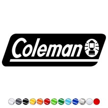 Coleman 콜맨 로고스티커 캠핑폴딩박스 쿨러 캠핑카 트레일러 카라반꾸미기 자동차데칼, 하늘