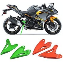 일본직발송 10. LEDISHUN 풋 페그 힐 플레이트 가드 보호대 풋 페그 FOR KAWASAKI NINJA400 Z400 2018-202, ONE SIZE, 그린