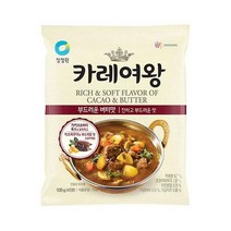 청정원 간편식 청정원 카레여왕 부드러운 버터맛 108g 집밥 도시락 식자재 캠핑 별미, 25개