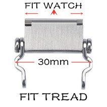 수공구 세트 (에서 선박 us) Leatherman 트레드 어댑터에 대 한 모든 크기 시계 링크 버클 G-SHOCK Garmin, 03 Silver-30mm_02 18mm