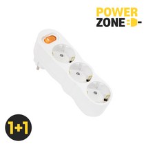 [파워존] 멀티콘센트 3구 L형 메인스위치 16A 1+1, L형 3구 메인스위치_2개