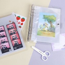 6공 바인더 앨범 A5 스티커 포카 네컷 콜북, PP하드블랙-1포켓(30매)