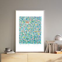 [그림닷컴] 제주생활의 중도 (150 Editions) 이왈종 판화 액자추가가능, 그림만주문(액자X)