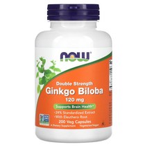 나우푸드 은행나무 더블 스트렝스 120mg 베지캡슐 50정, Two hundred.