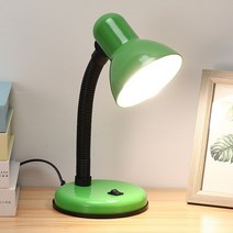 테이블램프 LED스탠드 책상 조명 플러그인 눈 보호 작 학습 기숙사 데스크탑 비 스트로보 스코프 사무실 독서, 전원 스위치 버튼, 녹색 책상 램프 + 스트로보스코프 삼색 조광 없음