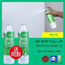 탄성코트 보수 셀프 스프레이 철벽 방어 결로 페인트 수성 베란다 단열, 흰색2캔약4㎡