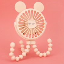 팬 for cart 유모차 팬 휴대용 야외 팬 clip on for baby 600mah usb 충전식 핸드헬드 전기 팬 가정용 3 속도, 노란색