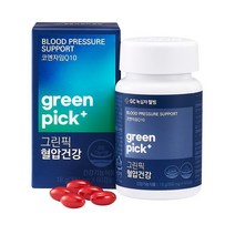[녹십자웰빙] 그린픽 혈압건강 코큐텐 300mg 60캡슐x1박스 1개월분, 없음