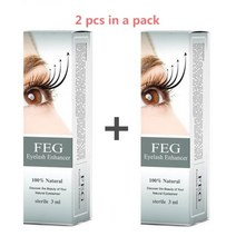 2개 FEG 속눈썹 성장 촉진제 천연 의약품 트리트먼트치료 마스카라 아이래시, 01 Two bottle Grey