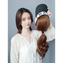 가발 모자 여성 모음 남자 일체형 항암 엄마 머리 썬캡, 블랙 블랙