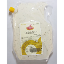 [옐로가든] 까르보나라 크림파스타소스 대용량 파우치 2kg/대상 쉐프원, 2kg, 2개