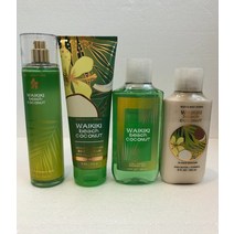 배쓰앤바디웍스 와이키키 비치 코코넛 미스트 로션 크림 샤워 젤 Choose 온e, Lot of 4 Mist/Cream/Lotion/Sho