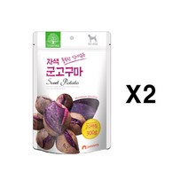 펫스토리 더내추럴 자색 고구마칩 300g X2 간식 반려 애완 간식 견 건조 중형 훈련 용품 져키 육포, 1, 본상품선택
