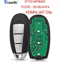 스즈키 Ciaz 2015 용 원격 차 키. 스마트 카드 47 37172-M79M00. 433MHz R79M0 2013DJ1474. 3 버튼, 한개옵션0